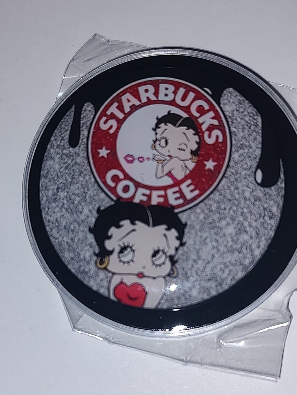 New! Starbucks Betty Boop Magnetic Pop Socket